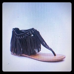 Gladiator Fringed Sandals